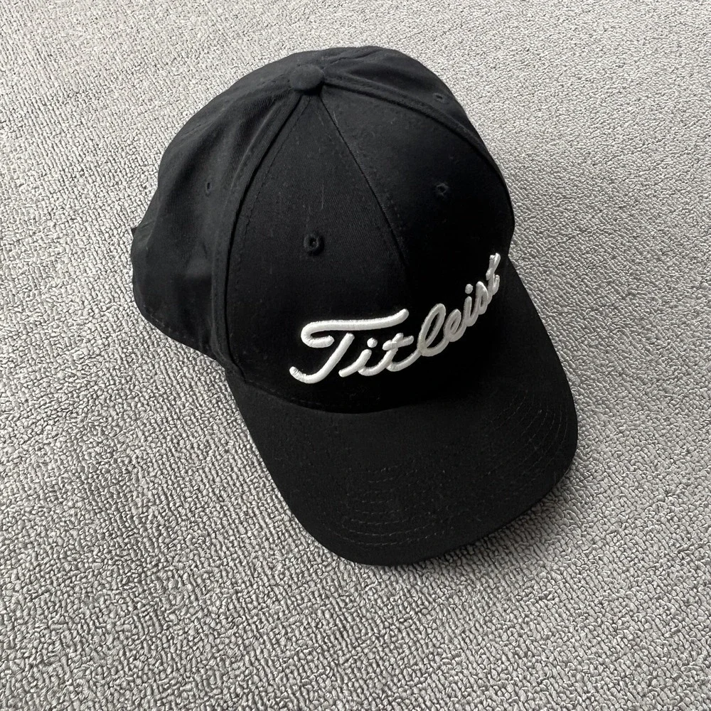 Titleist Hat Adult One Size Black Adjustable Golf Golfing Active Casual Men's